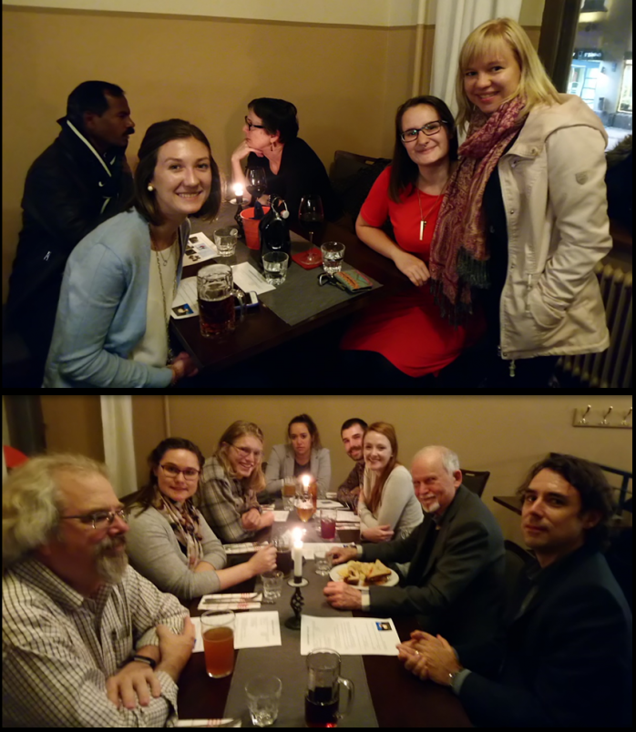 2018-2019 U.S. Fulbrighters together with Fulbright Finland Alumni in Turku at Fulbrighter Happy Hour