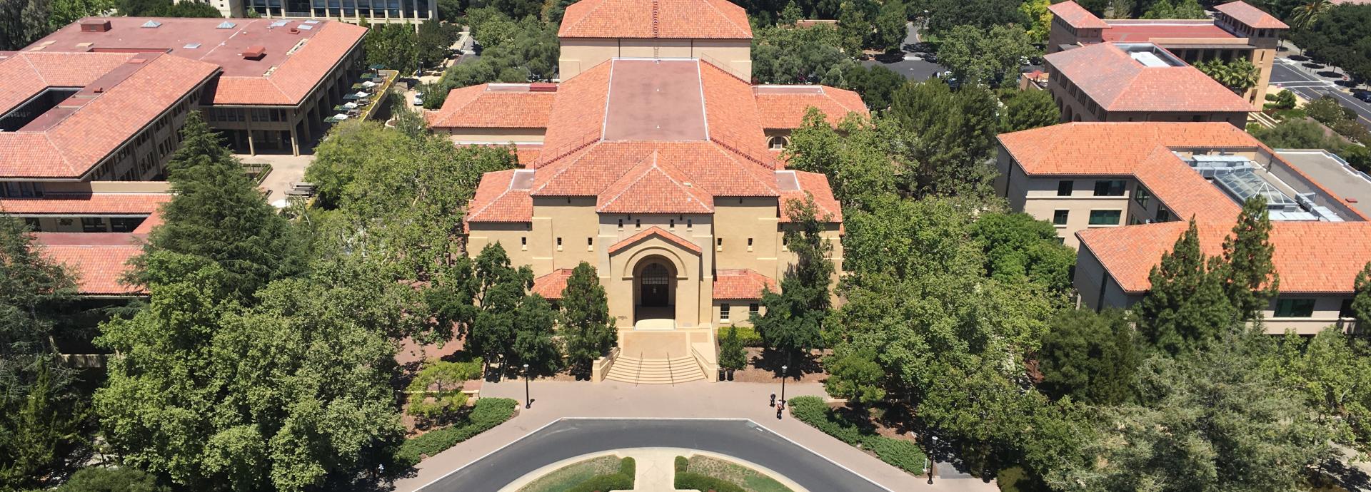 A photo of Stanford University campus in the U.S.