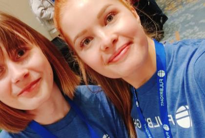 FLTA Grantees Milla Mykrä and Laura Niemeläine at the annual Fulbright Foreign Language and Culture Teaching Assistant Conference