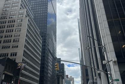 Street view of New York City