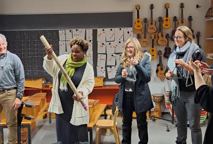 Fulbright School Leaders learned about teacher training and music education at the Viikki Teacher Training School of the University of Helsinki.