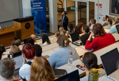 Audience at the American Voices seminar