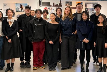 Group photo of Sara Talka with her course friends