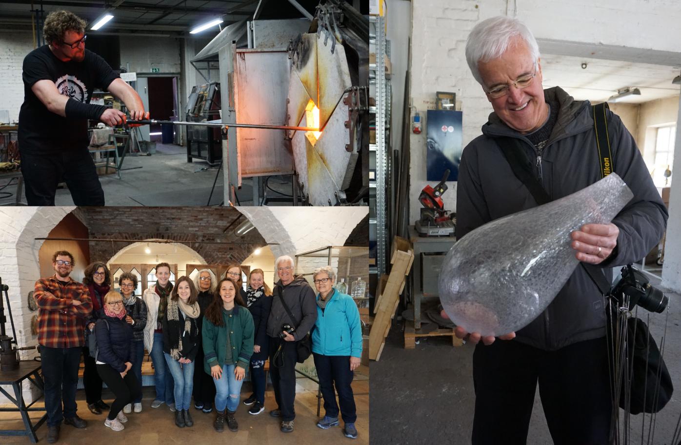 Photo Collage of ASLA Fulbright Alumni Association Visit to Nuutajärvi Glass Village in May 2019