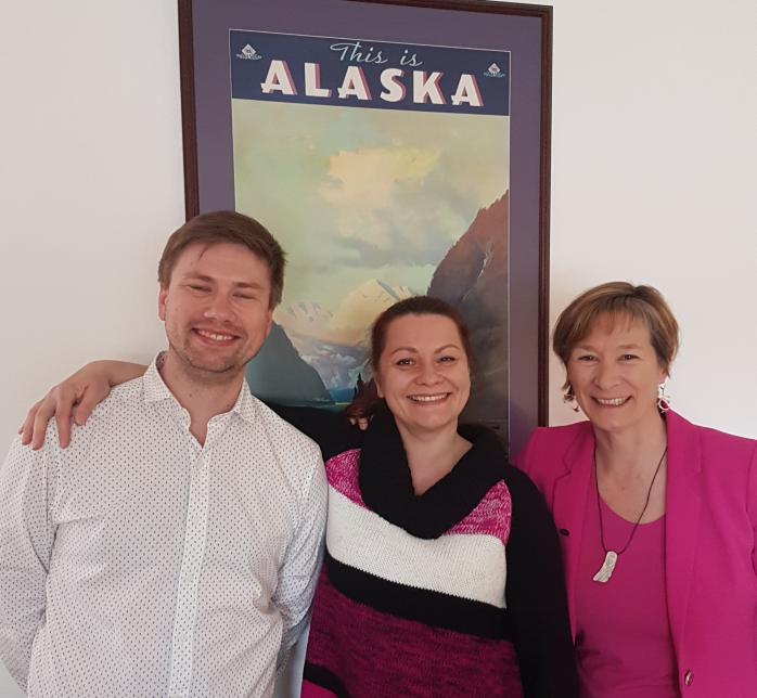 Fulbright Finland Alumni and Friends of Fulbright Finland member invited Fulbrigth Arctic Initiative scholars in her home home in Anchorage to Welcome them to Alaska