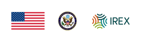 U.S. Flag and Seal and IREX logo
