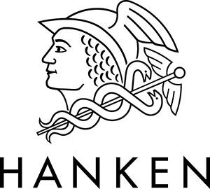 Logo of Hanken School of Economics with white background