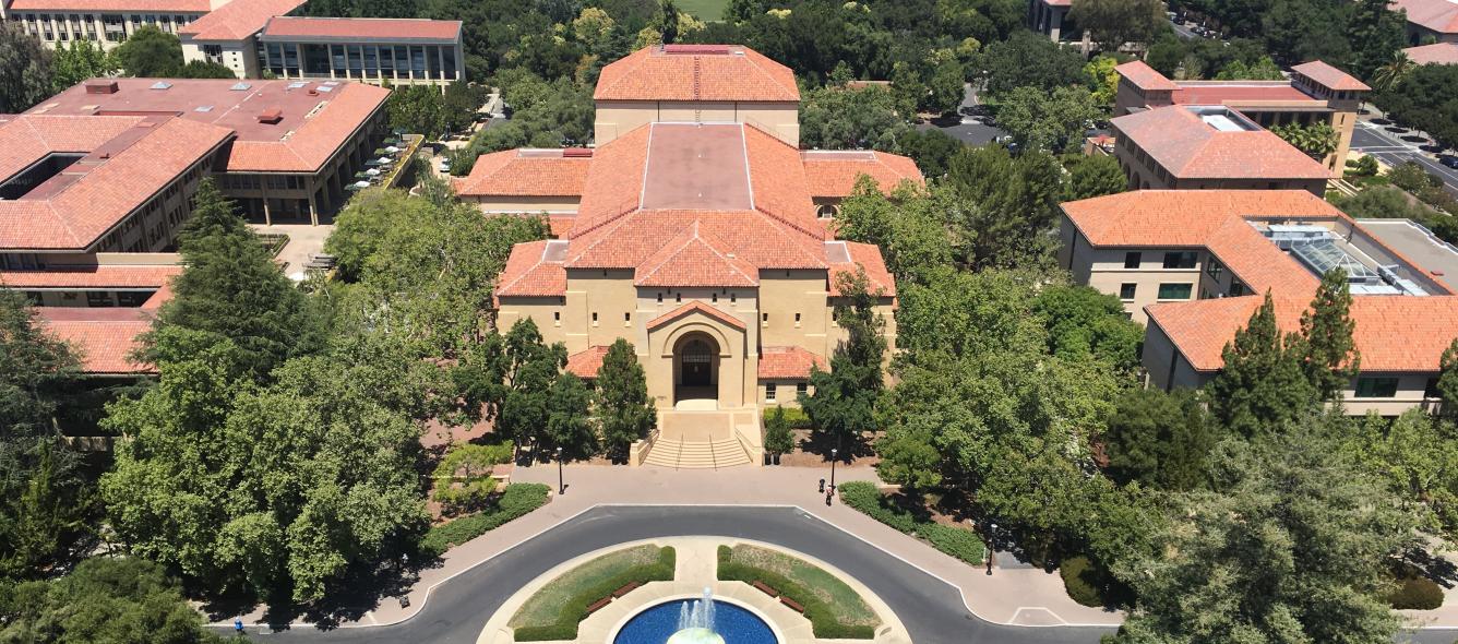 A photo of Stanford University campus in the U.S.