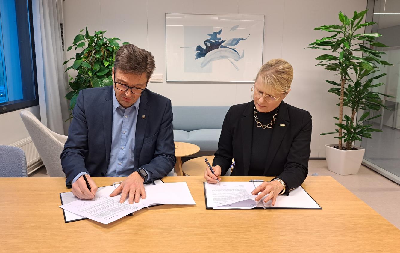 Fulbright Finland Foundation and University of Oulu sign a partnership agreement.