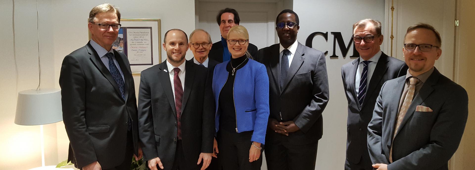 Fulbright Finland Foundation board of directors at the CMI office