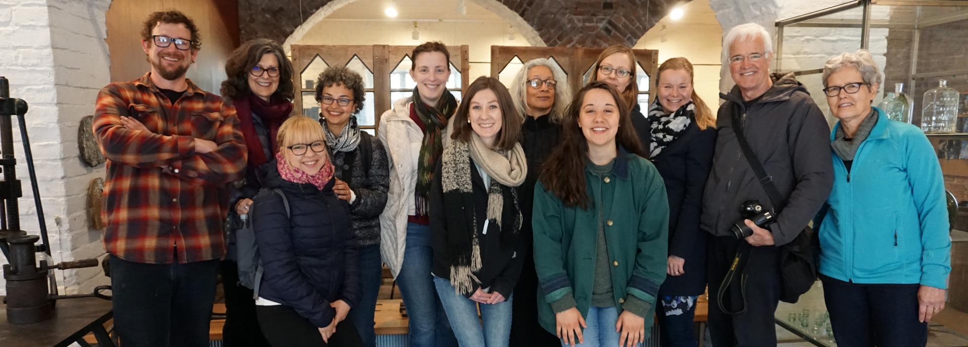 2018-2019 U.S. Fulbright Finland grantees and members of the ASLA-Fulbright Alumni Association at Design Museum Nuutajärvi in May 2019