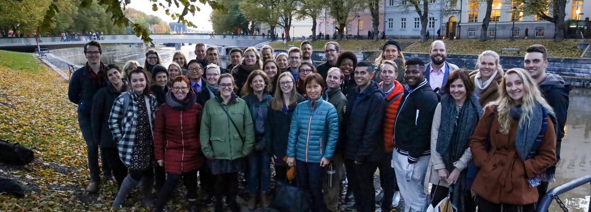 Fulbright Finland grantees visiting Turku during the American Voices Seminar.
