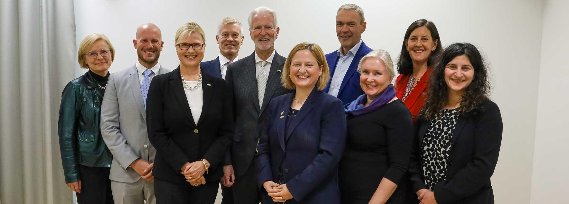 Group photo of the Fulbright Finland Foundation Board of Directors