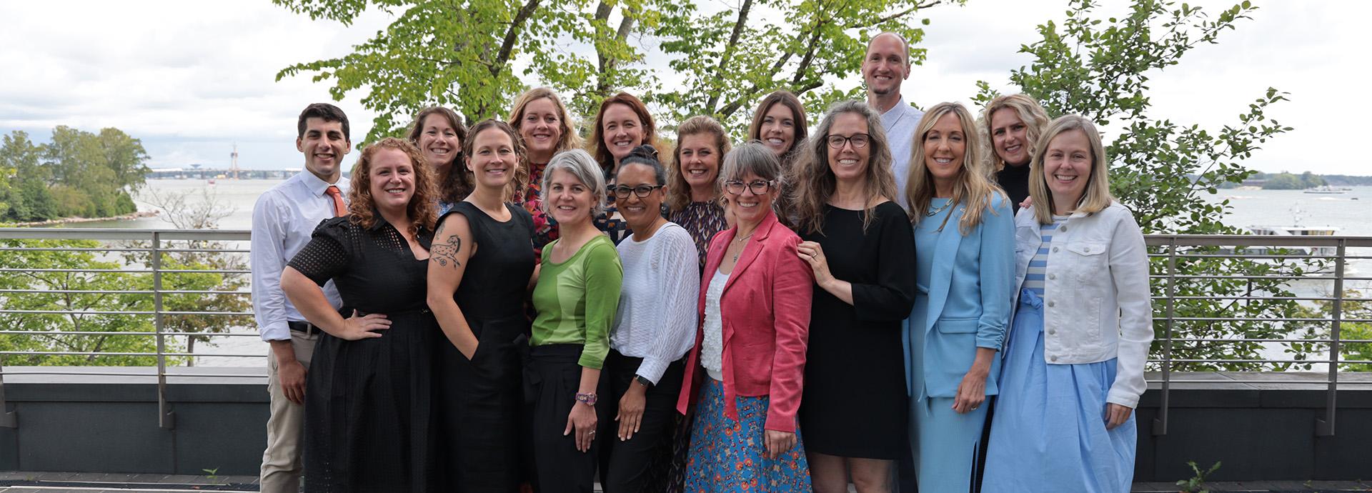 Group photo of the 16 Fulbright-Hays fellows who participated in the program in Finland during summer 2024.
