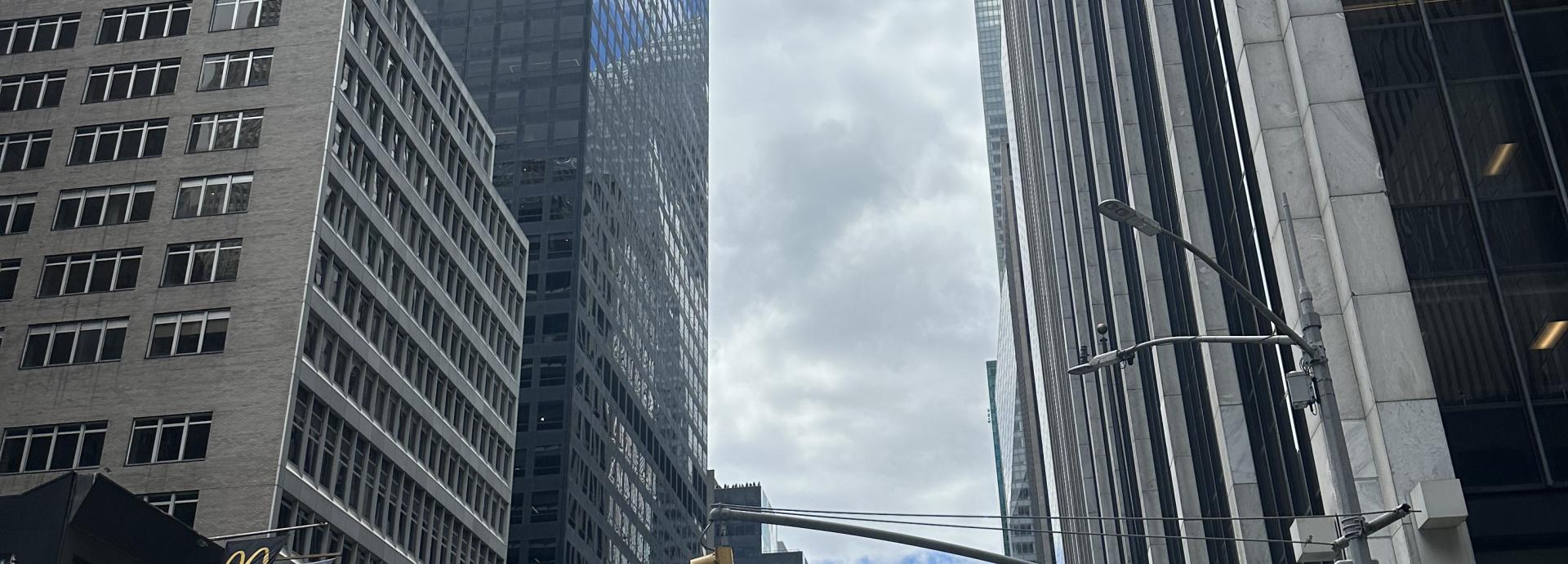 Street view of New York City