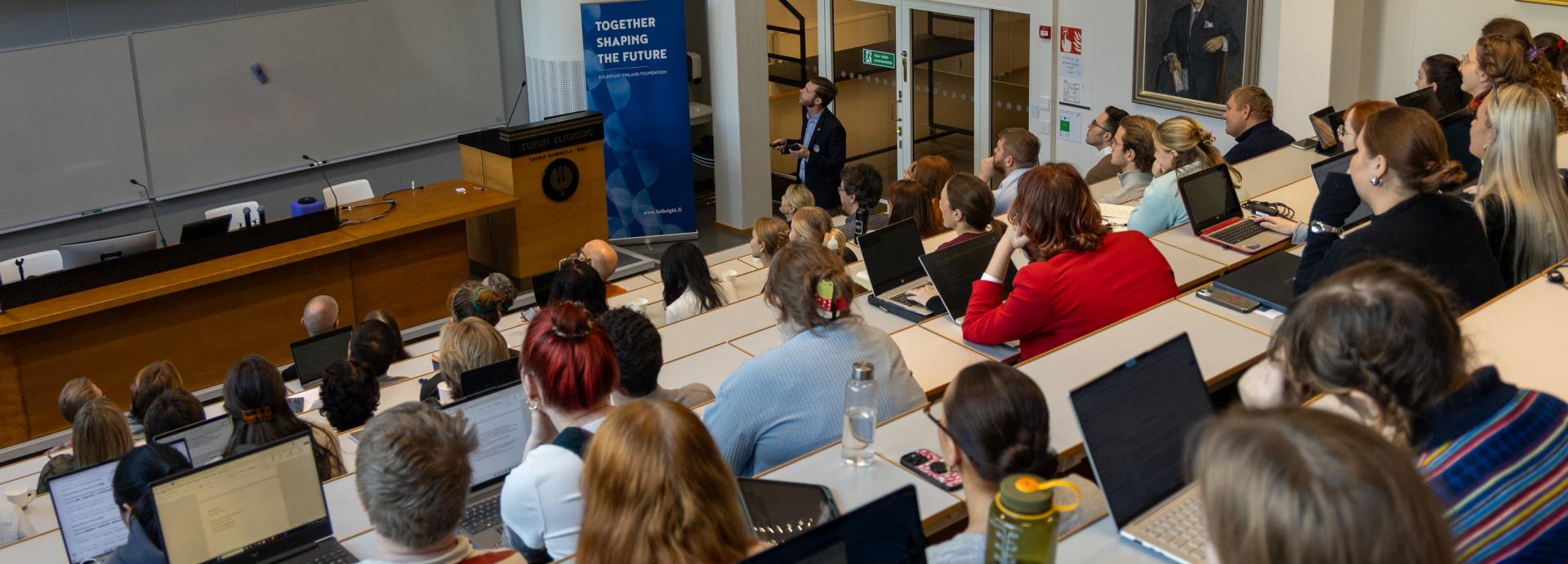 Audience at the American Voices seminar