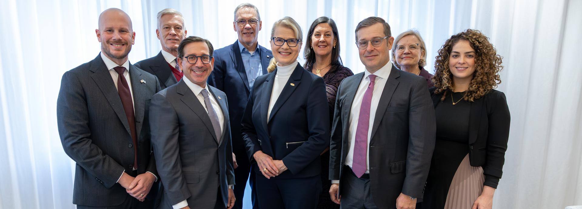 Group photo of the Fulbright Finland Foundation Board of Directors