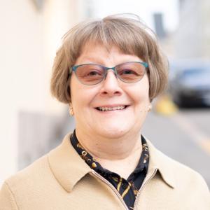 A person smiling at the camera