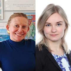 Headshots of Pirita Tolvanen and Tiia Kekäläinen