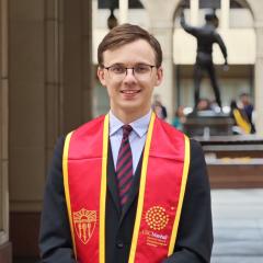 Eero Kaarsalo on his graduation day