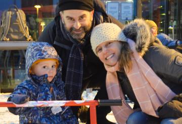 U.S. Family Ice-Skating in Finland