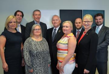 Fulbright Finland Foundation Board of Directors with Ambassador Robert F. Pence at a board meeting